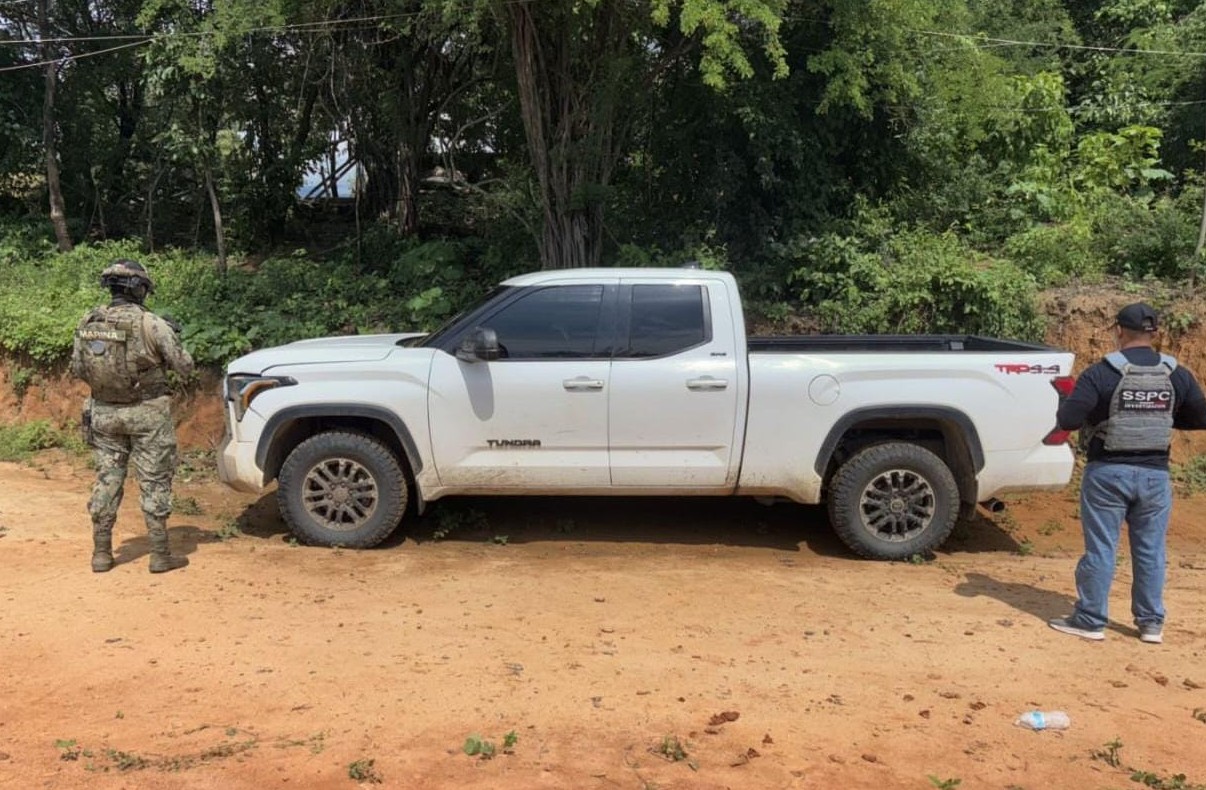 Vehículo asegurado en San Ignacio