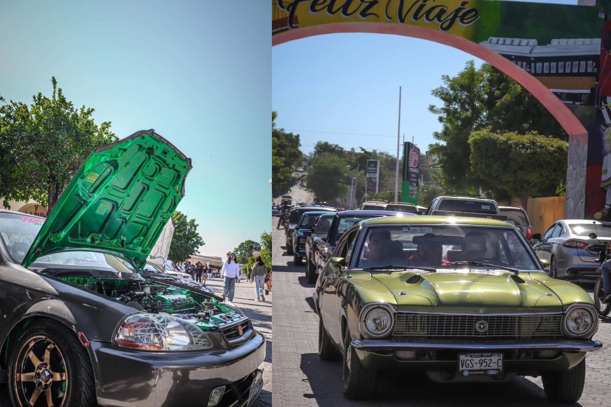 Vehículos en el Car Show en el Pueblo Mágico de El Fuerte, Sinaloa