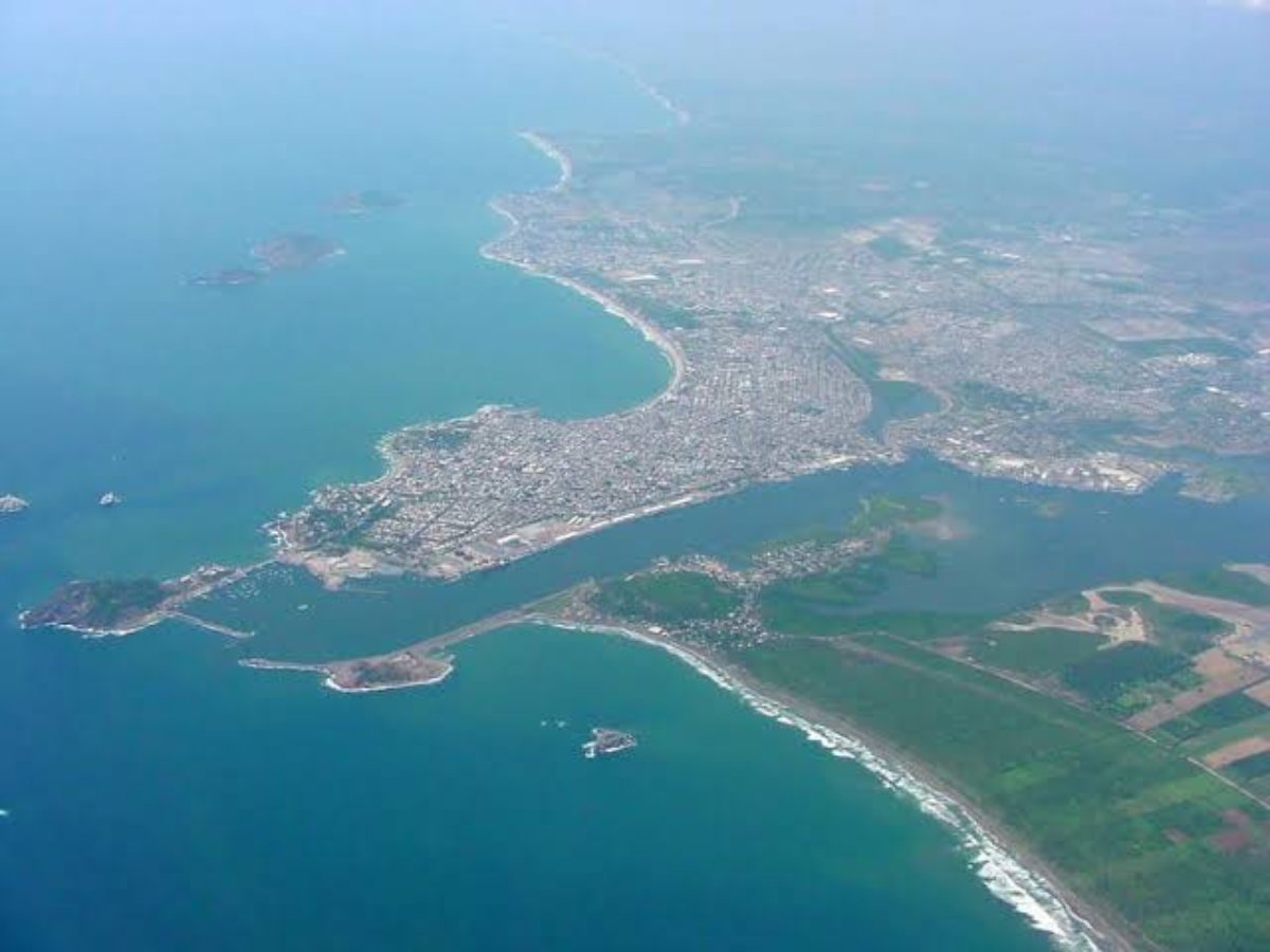 vista aérea de Mazatlán