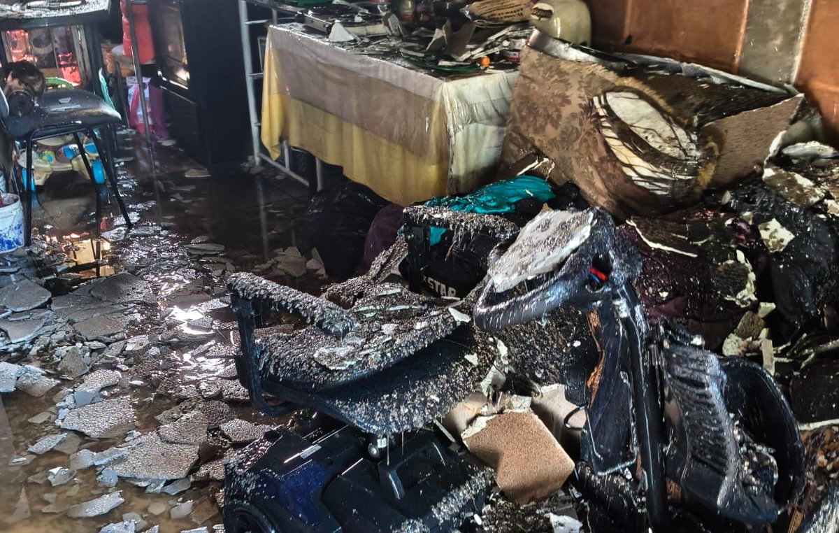vivienda incendiada en guamuchil