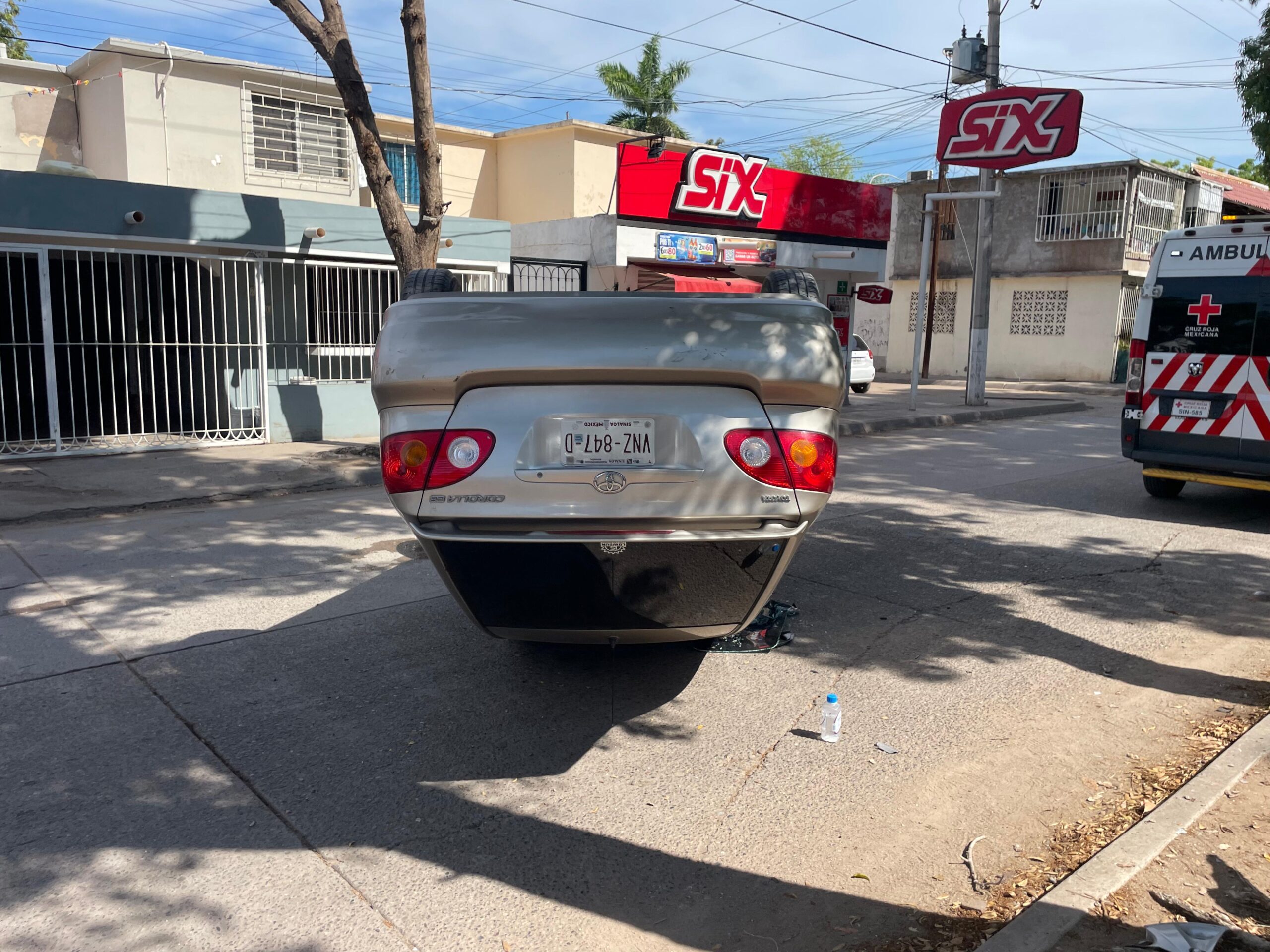 Volcadura en Los Mochis
