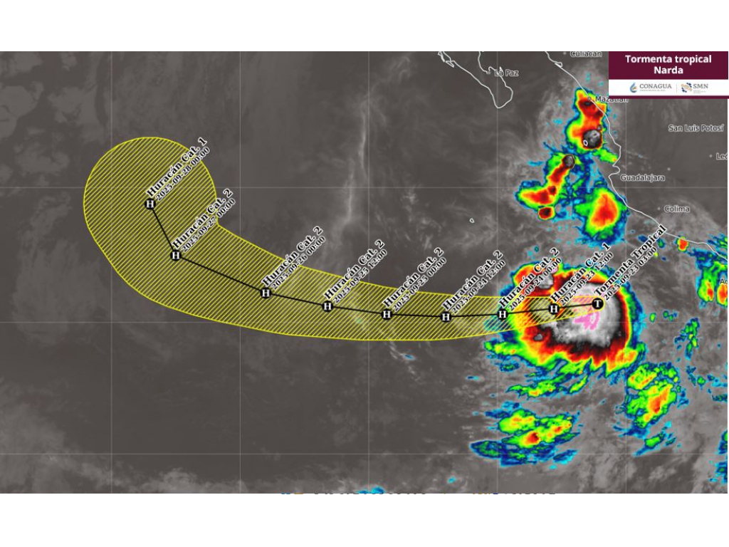 tormenta tropical narda