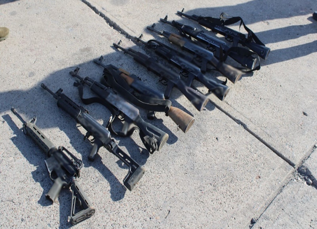 Armas decomisadas en Sinaloa
