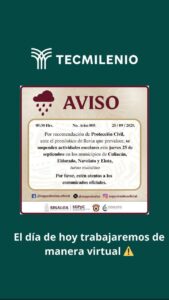 Aviso suspensión TecMilenio