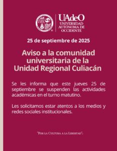 Aviso suspensión UAdeO