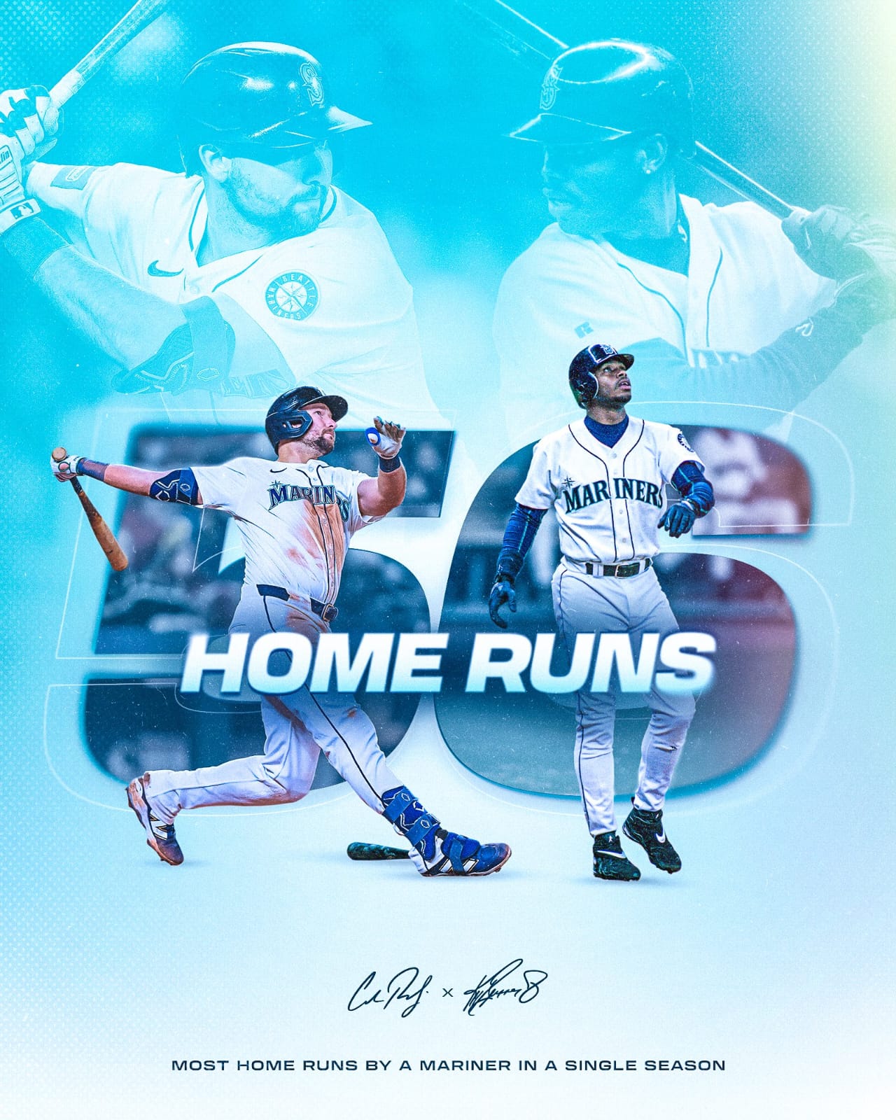 Cal Raleigh receptor de los Seattle Mariners