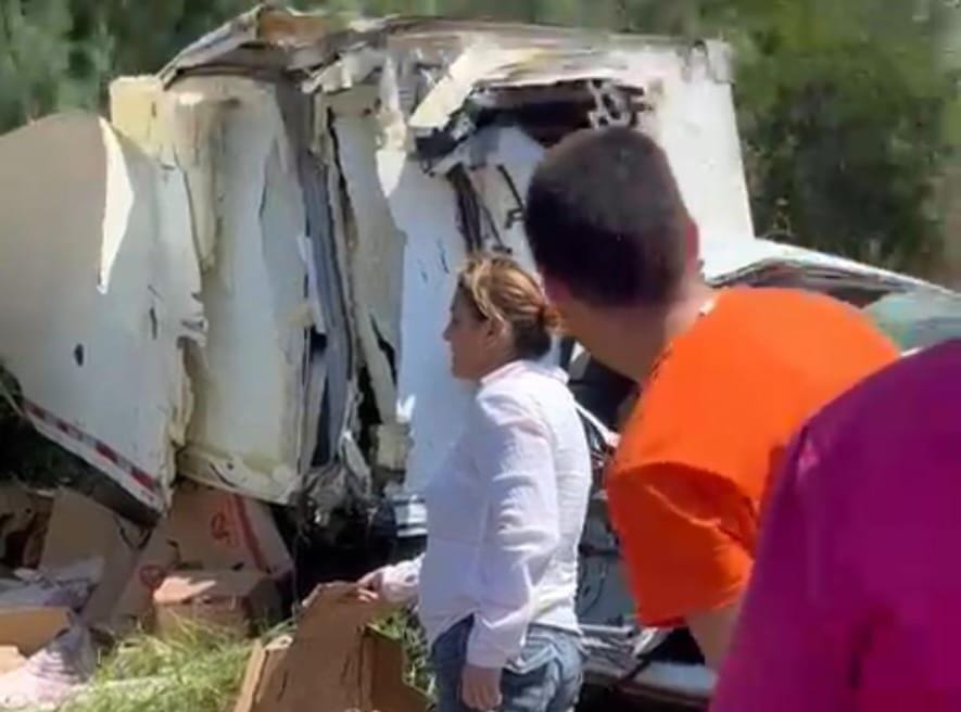 Camionazo en el Trébol de Costa Rica en Culiacán
