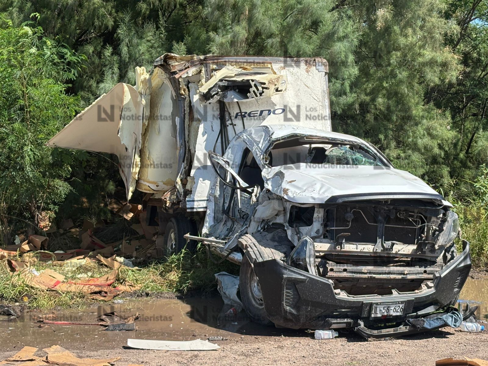 Camionazo en el Trébol de Costa Rica en Culiacán