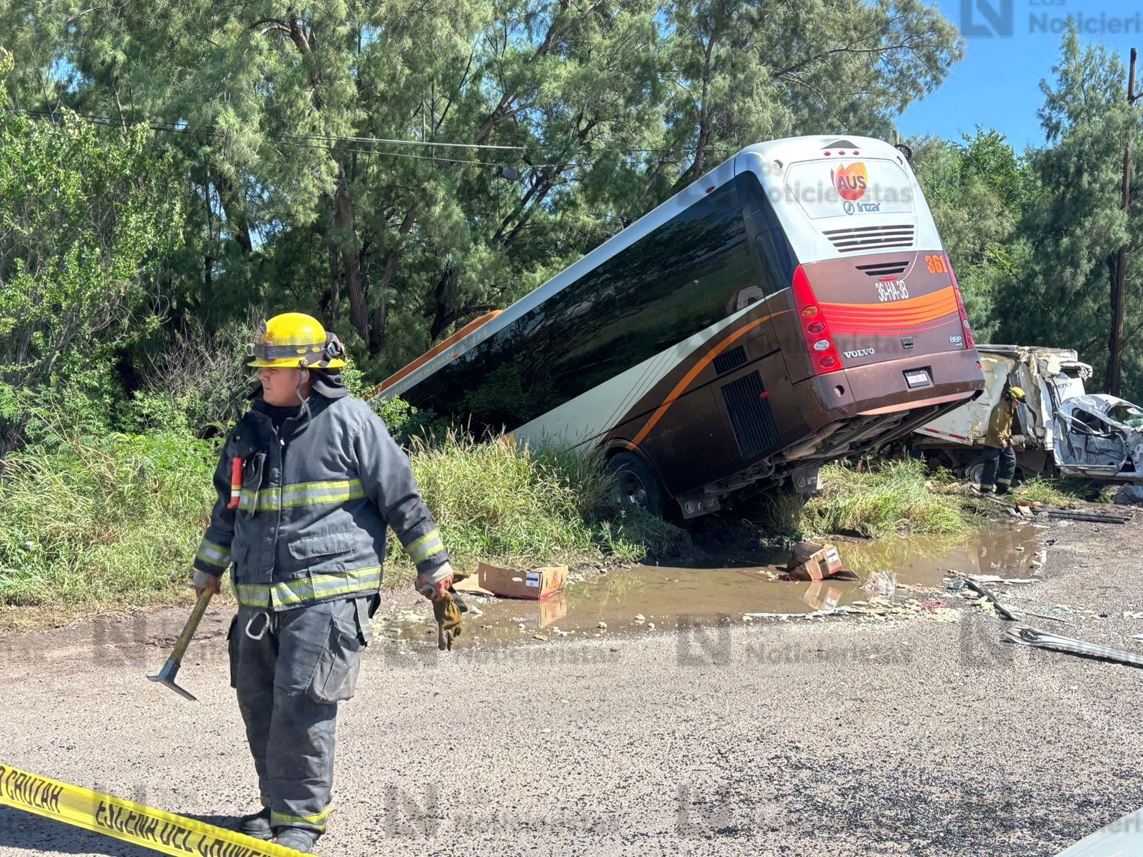 Camionazo en el Trébol de Costa Rica en Culiacán