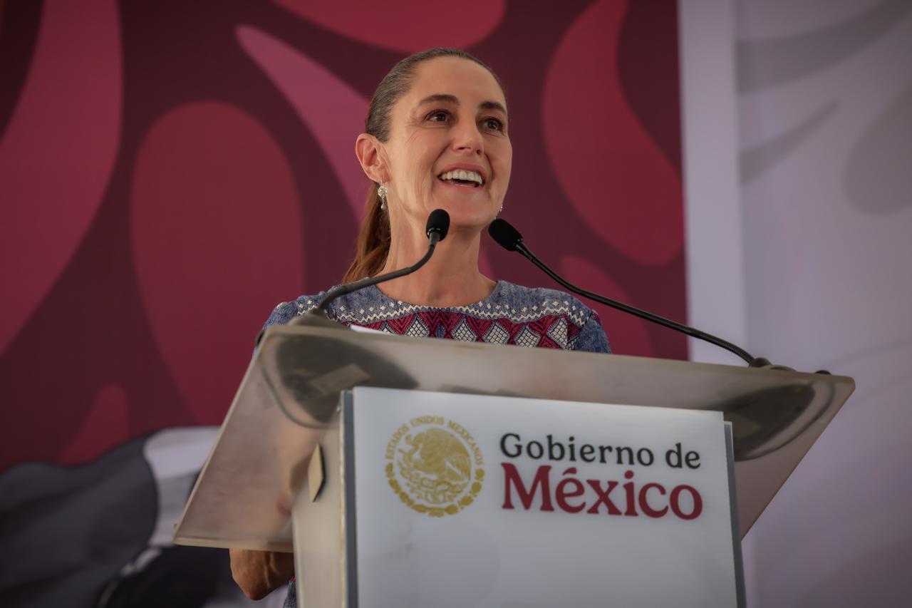 Claudia Sheinbaum en evento en Mazatlán, Sinaloa