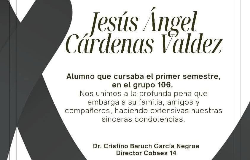 Cobaes 14 Bamoa despide a Jesús Ángel y Axel, fallecidos en accidente de motos