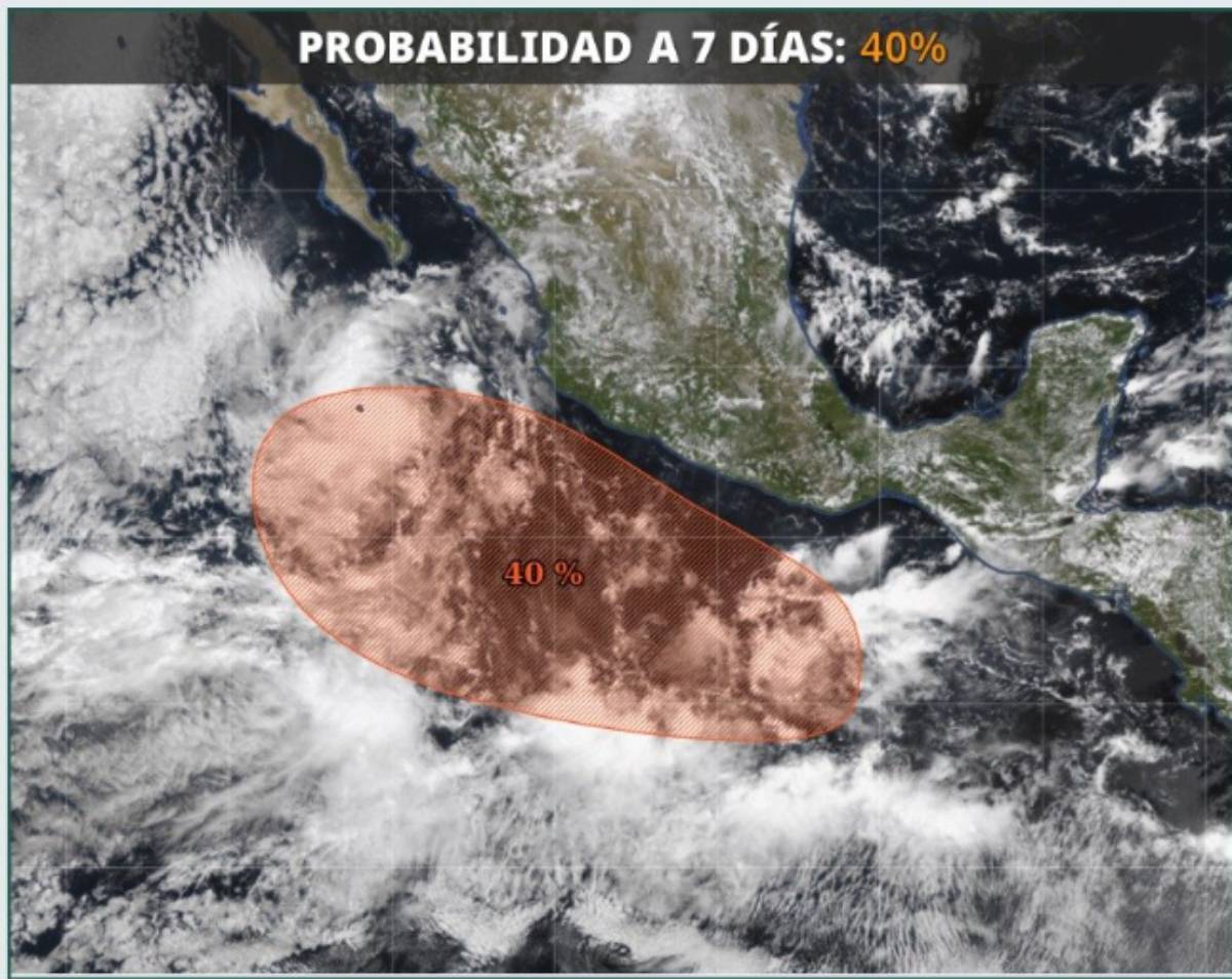 Conagua monitorea zona de baja presión con potencial ciclónico en el Pacífico