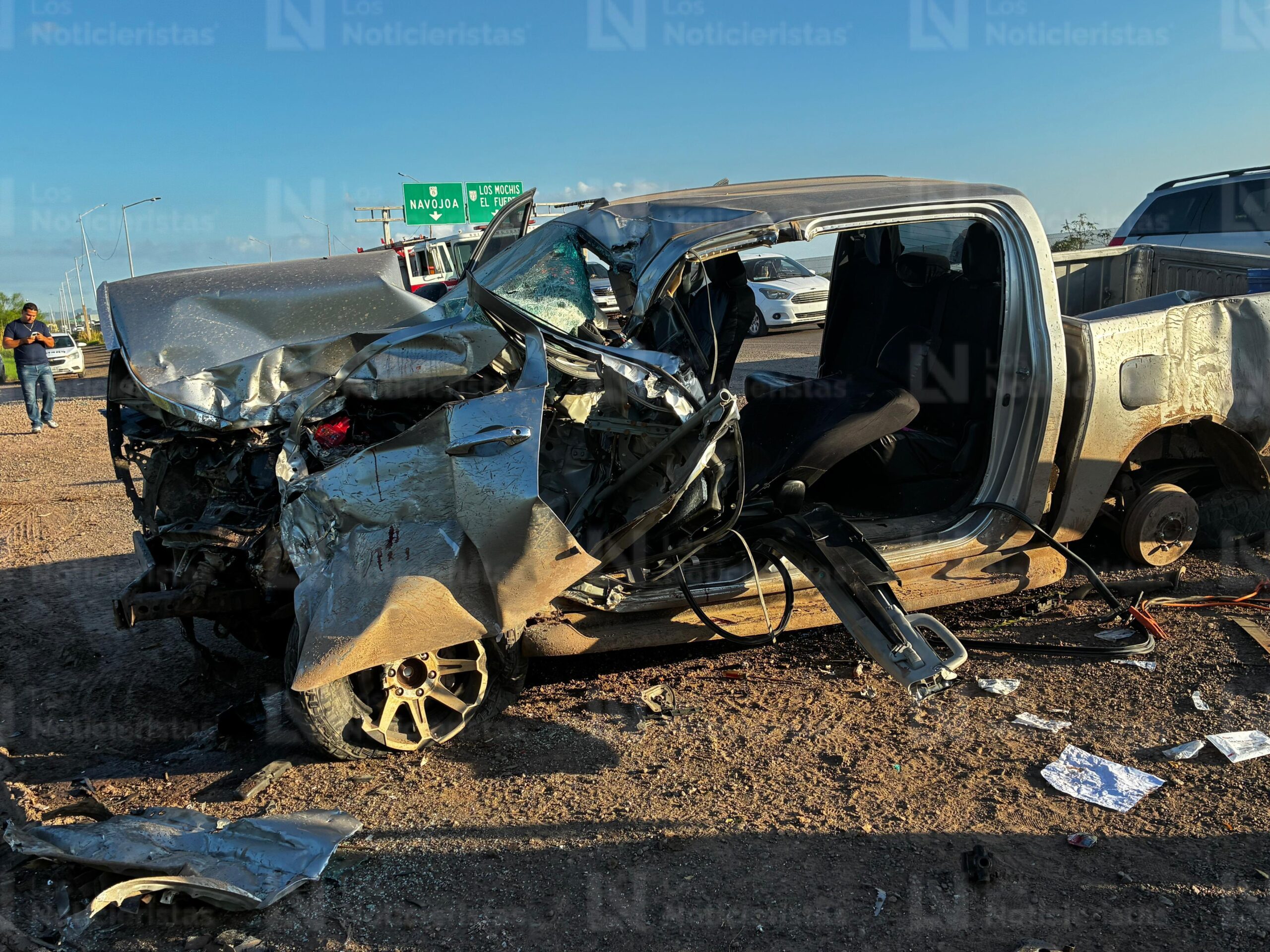 Conductor queda prensado en accidente en la México 15