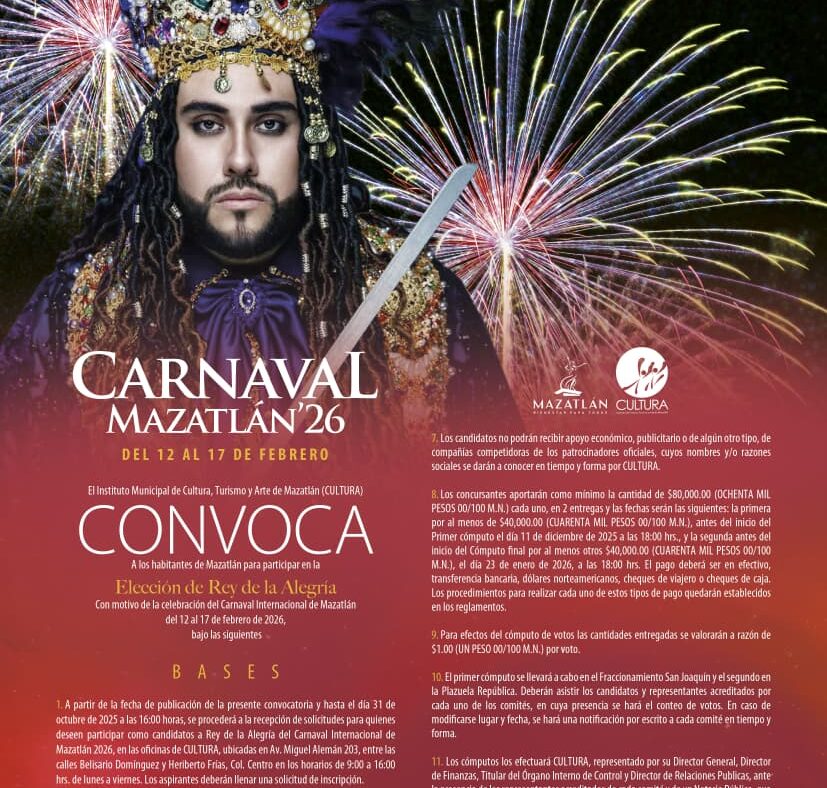 Convocatorias para Reinas del Carnaval
