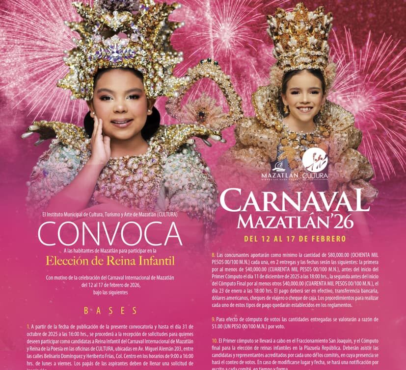 Convocatorias para Reinas del Carnaval