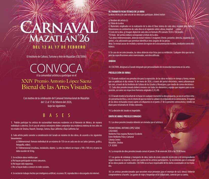 Convocatorias para Reinas del Carnaval