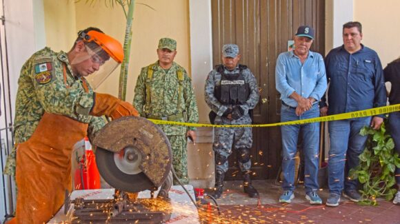 Son 184 armas de fuego que fueron donadas por la población en El Fuerte