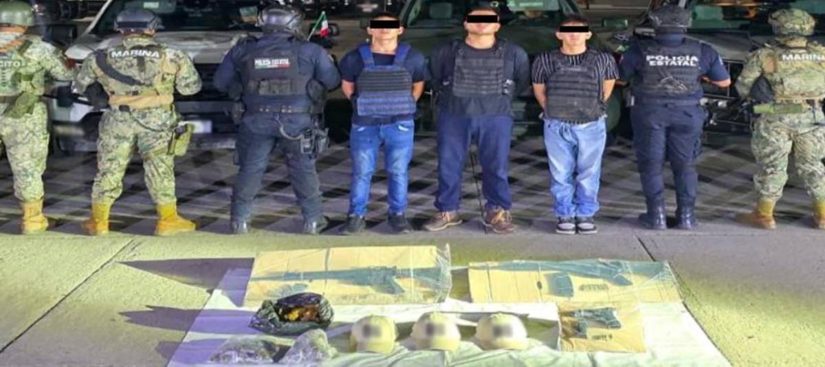 Detienen en Tabasco a tres hombres vinculados con extorsión