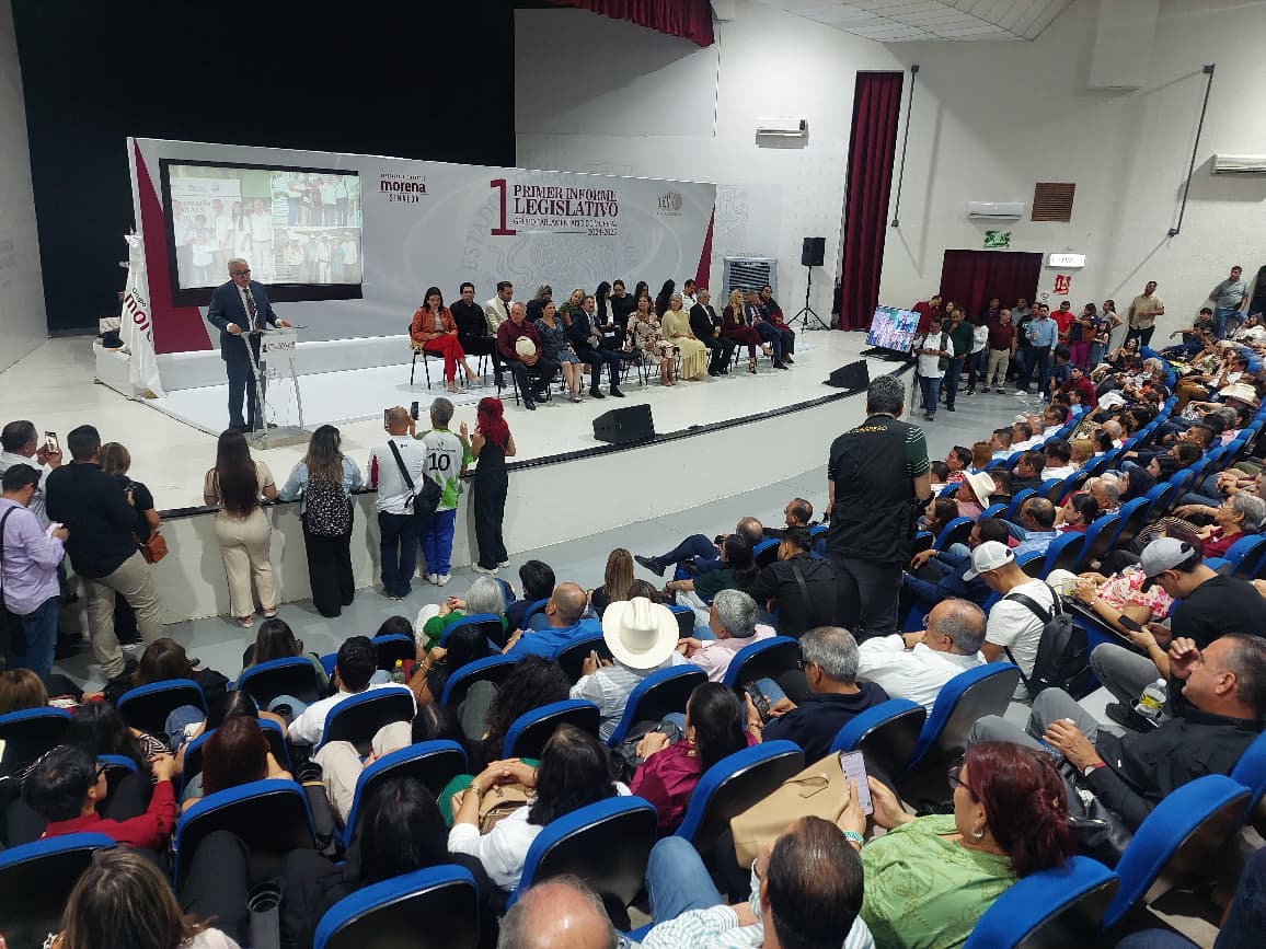 Diputados de Morena presentan su Primer Informe Legislativo en Salvador Alvarado; asiste Rocha