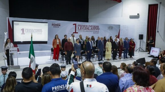 Diputados de Morena presentan su Primer Informe Legislativo en Salvador Alvarado; asiste Rocha