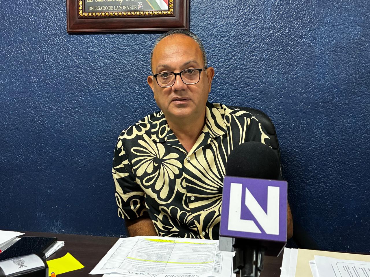 El delegado de la Dirección de Trabajo y Previsión Social en la zona sur de Sinaloa, Carlos Alberto Lugo Cervantes
