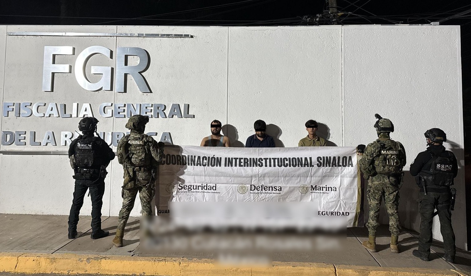 Informa Harfuch tres detenidos en enfrentamiento que dejó un abatido en La Guamuchilera en Culiacán, Sinaloa