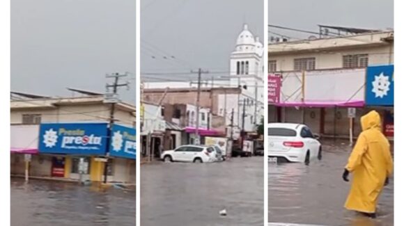 Sáquele la vuelta a las calles del centro de Los Mochis, están inundadas