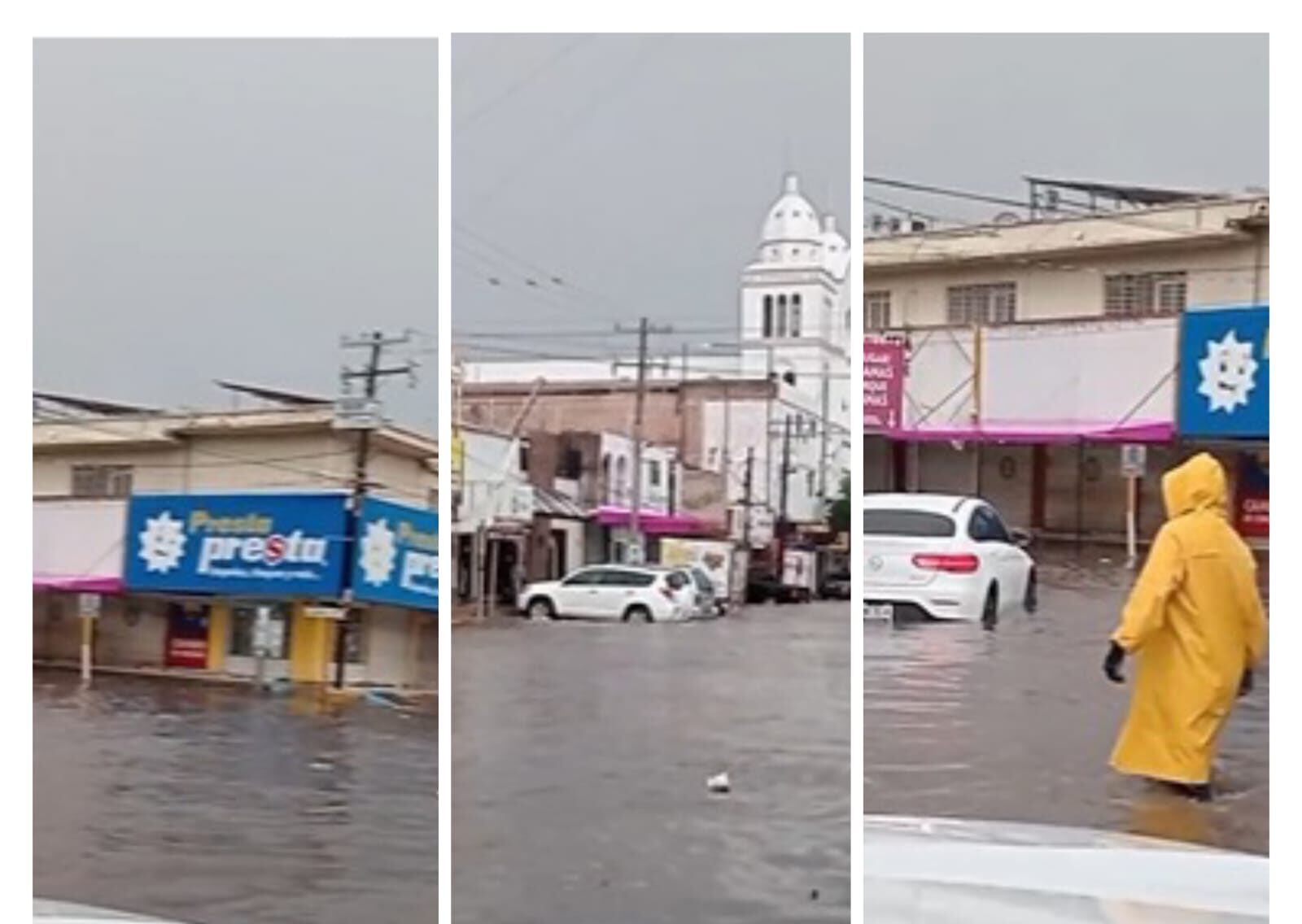 Inundaciones por lluvias en Ahome