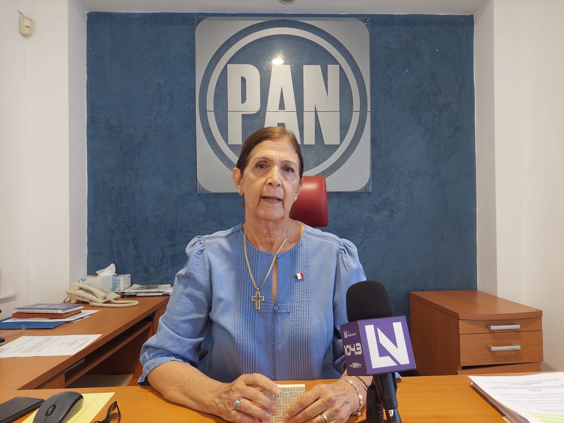 La actual presidenta del PAN en Ahome, Ana Bella Gaxiola Castro