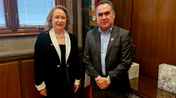 Madueña se reúne con ministra de la Suprema Corte de Justicia, busca fortalecer carrera de derecho