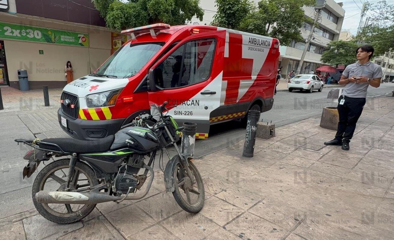 Pareja es atropelllada en el centro de Culiacán, Sinaloa