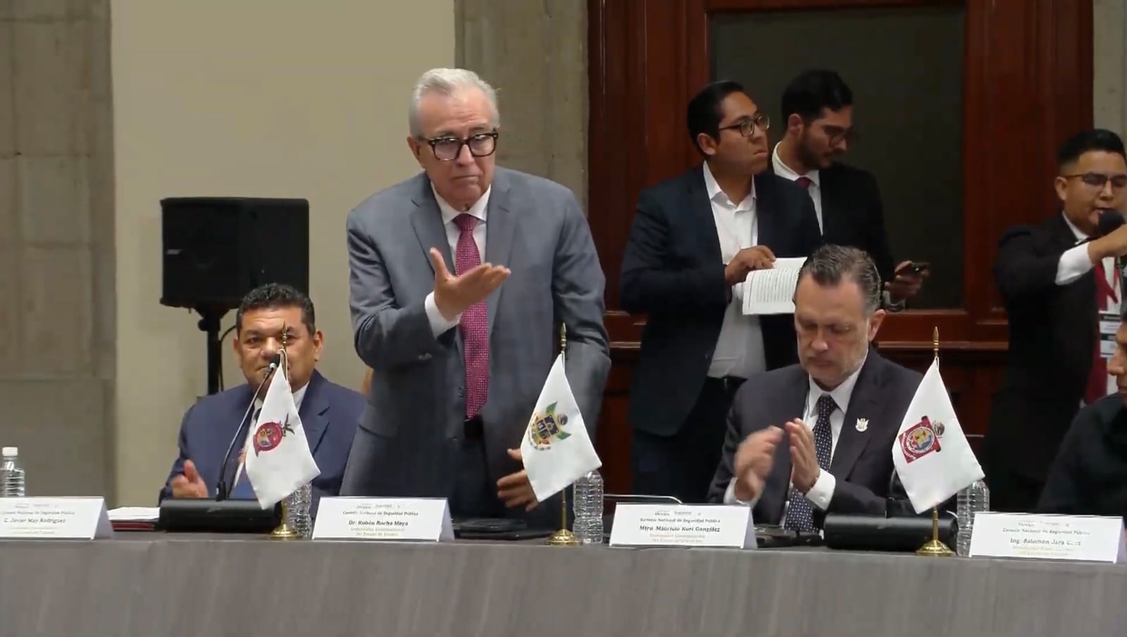 Rocha Moya asistió a la 51 Sesión Ordinaria del Consejo Nacional de Seguridad Pública