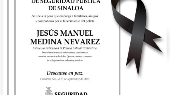 Confirman SSPE el fallecimiento de elemento activo de la Policía Estatal que había sido privado de la libertad en Elota, Sinaloa