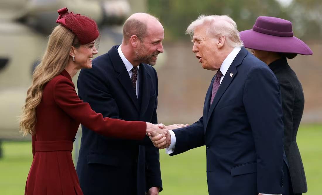 Trump incomoda a Kate Middleton con piropo frente a William y Melania