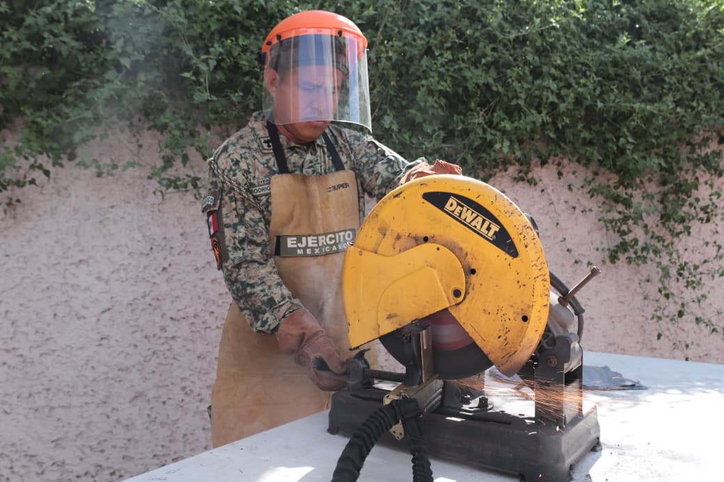 a desarme voluntario en guasave sinaloa llega subametralladora destruccion