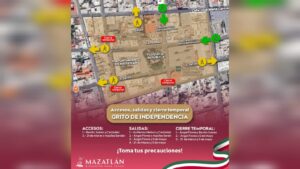 acceso para grito de idependencia en mazatlan
