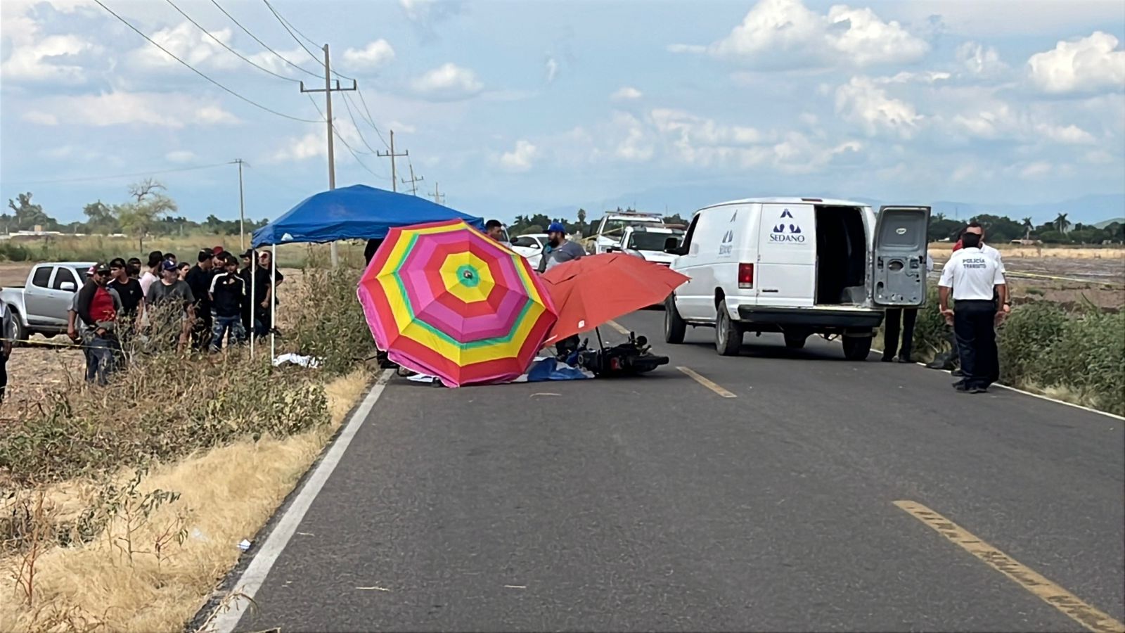 accidente de moto con camioneta en sinaloa municipio percance