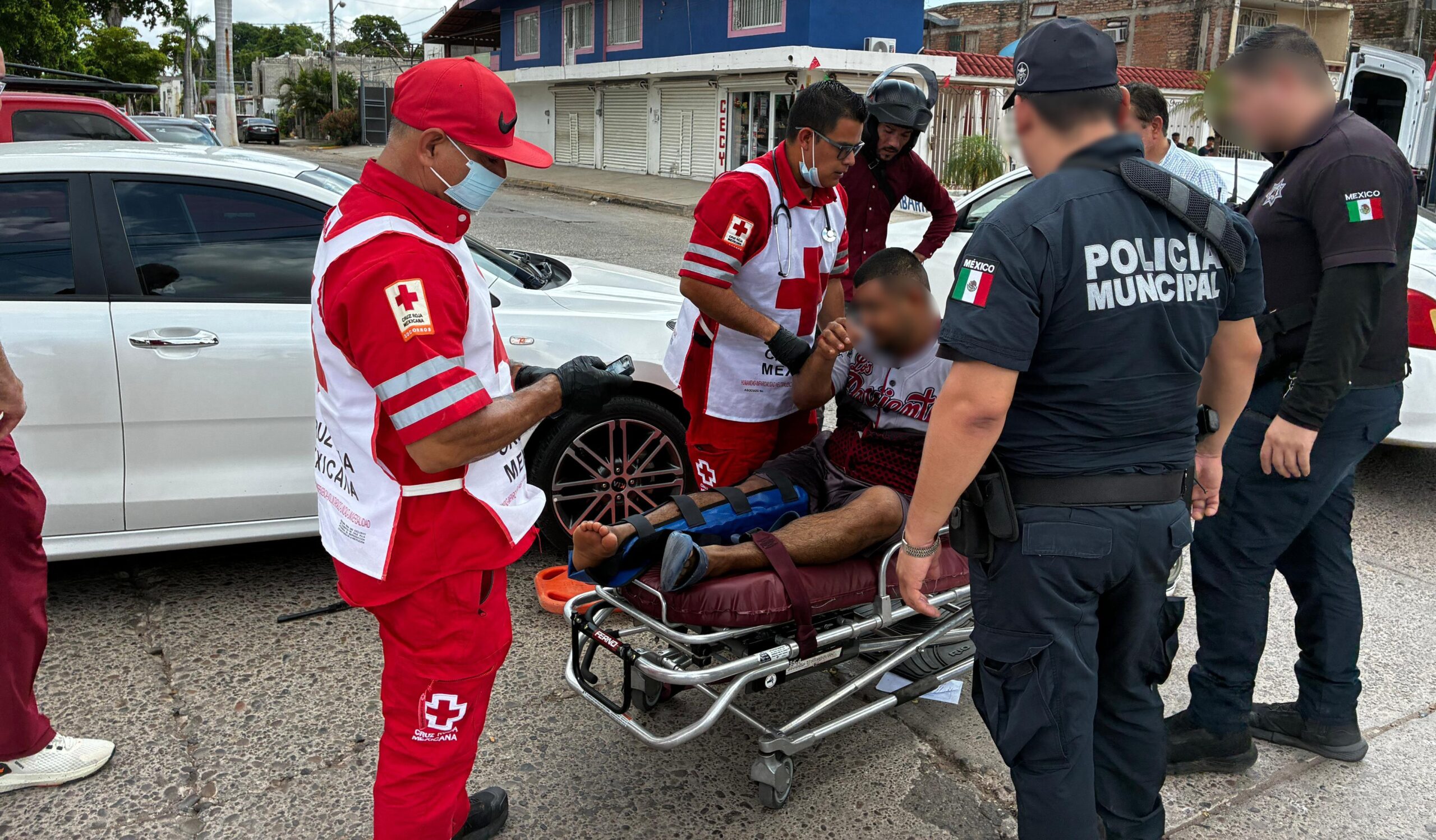 accidente de moto en los mochis cruz rojas
