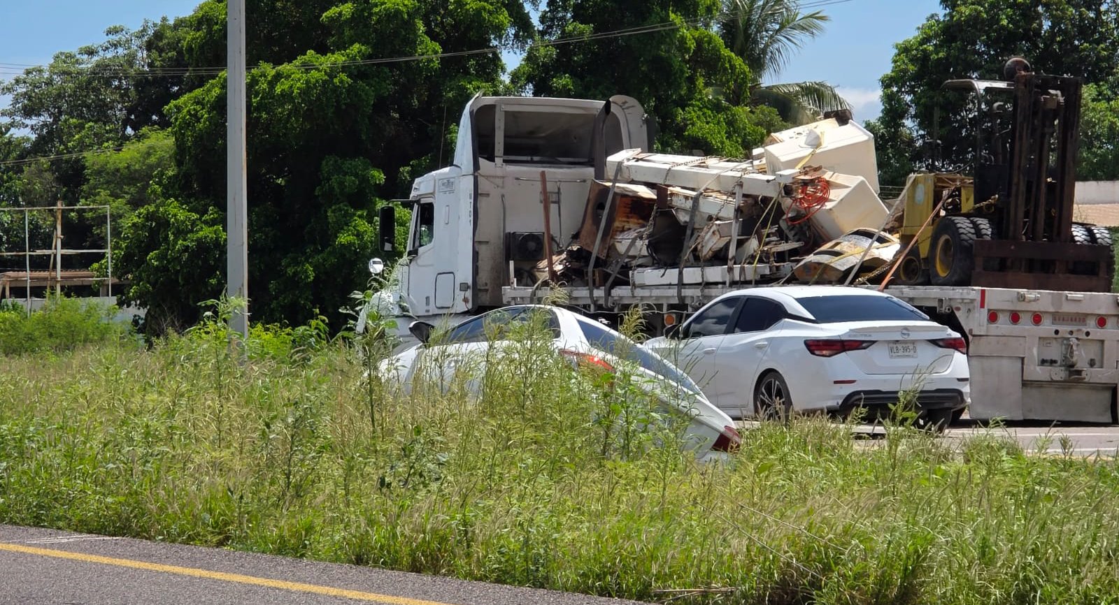 accidente en la mexico quince y for azul ahome sin