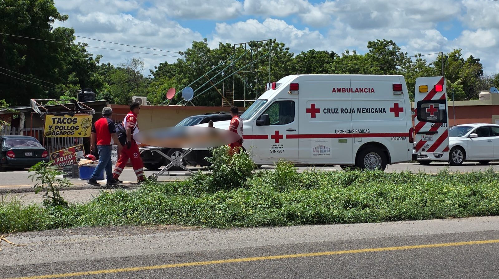 accidente en la mexico quince y for azul ahome