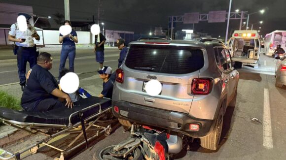 Se registraron múltiples accidentes viales en distintos puntos de Mazatlán, Sinaloa; cuatro personas resultaron lesionadas