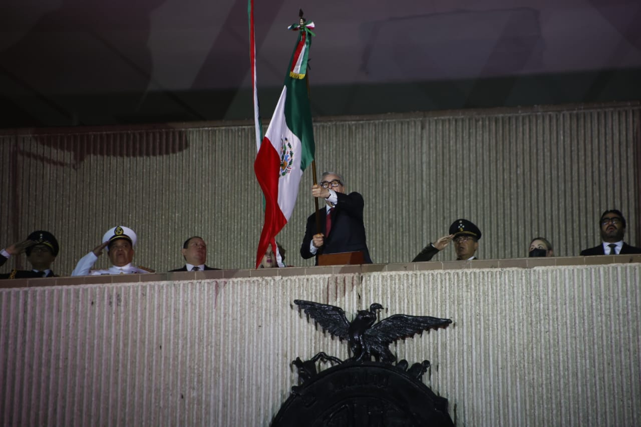 Acto cívico del Grito de Independencia en Culiacán, Sinaloa