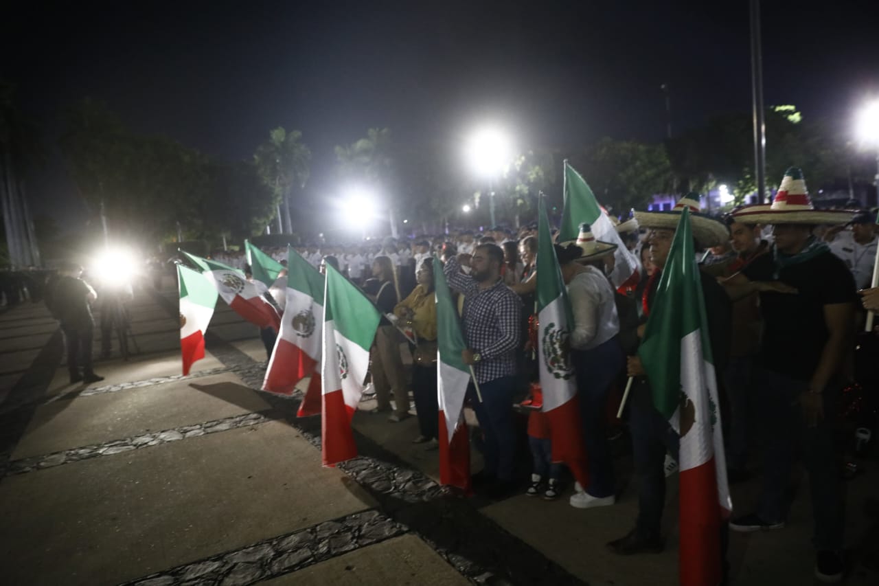 Acto cívico del Grito de Independencia en Culiacán, Sinaloa