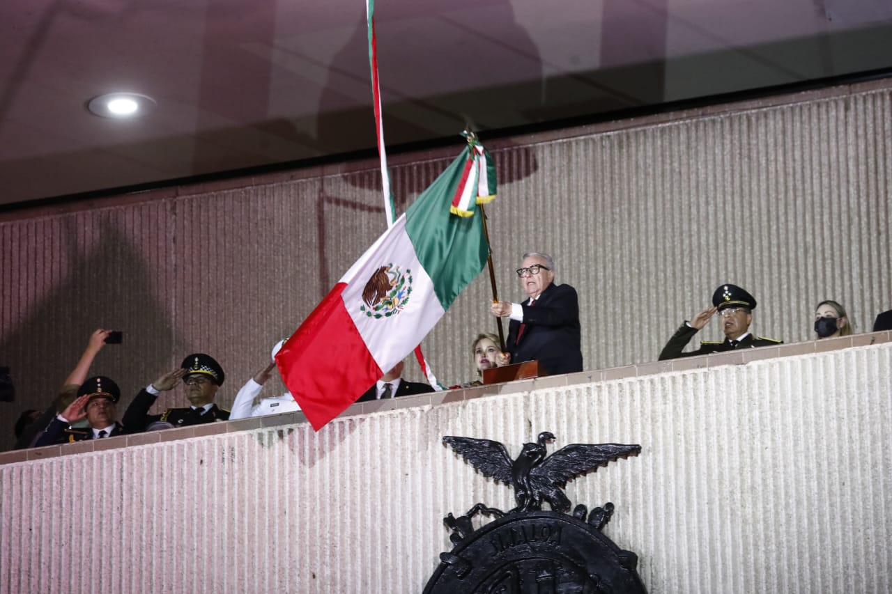 Acto cívico del Grito de Independencia en Culiacán, Sinaloa
