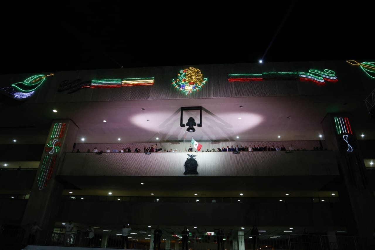 Acto cívico del Grito de Independencia en Culiacán, Sinaloa