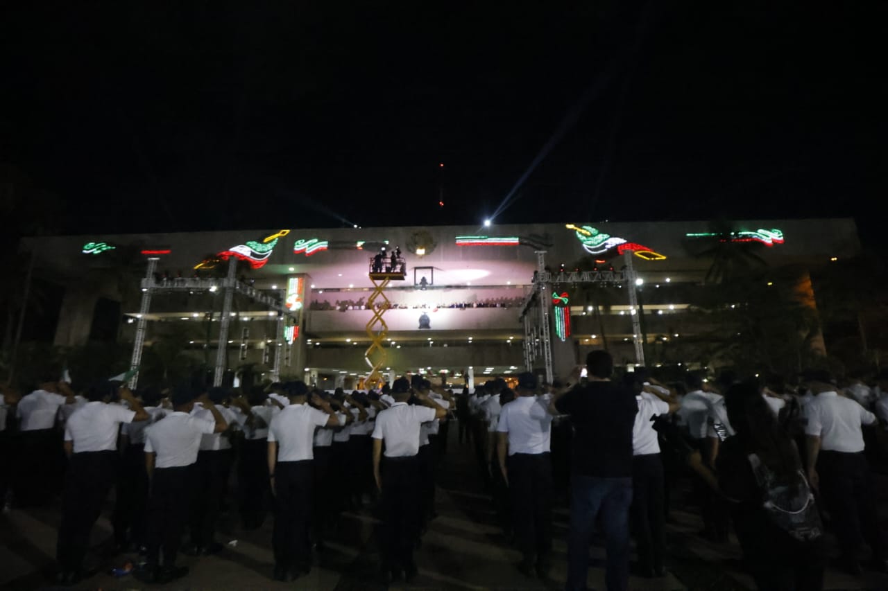 Acto cívico del Grito de Independencia en Culiacán, Sinaloa