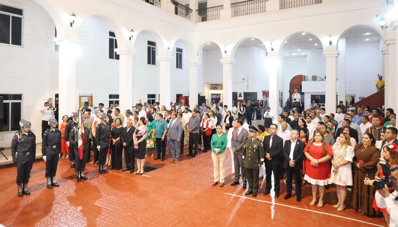 Acto cívico del Grito de Independencia en Navolato, Sinaloa