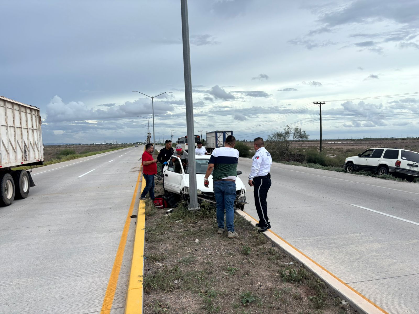 Adultos mayores se accidentan en la Mochis-Topolobampo