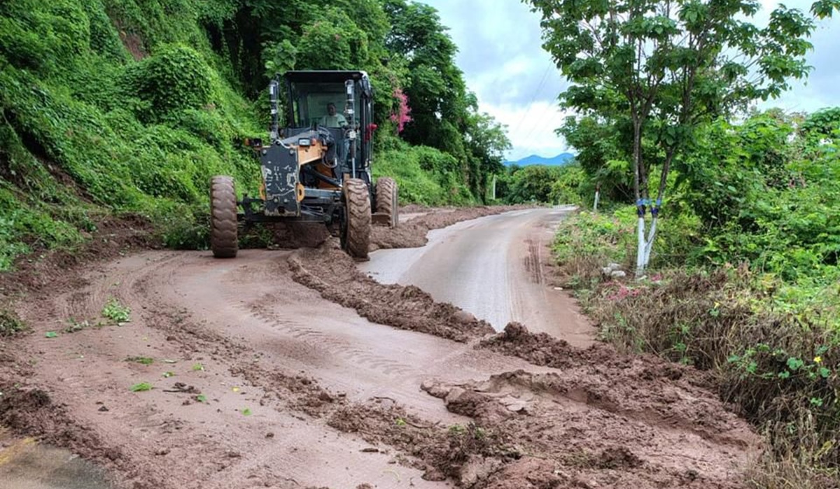 Afectaciones en Rosario, Sinaloa por fuertes lluvias