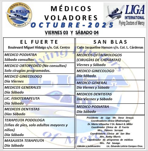 agenda medicos voladores